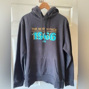 North Face Hoodie Black Retro Long Sleeve- 1966 Graphic Logo
